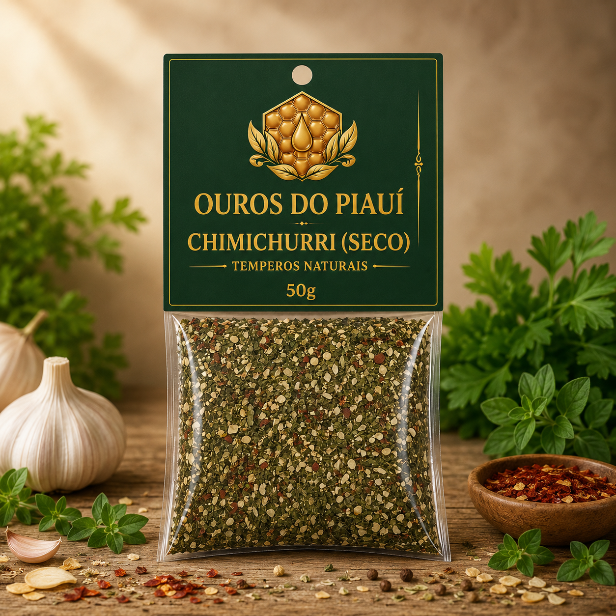 Linha de Temperos Naturais Ouros do Piauí