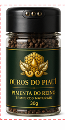 Pimenta do Reino Moída 30g Ouros do Piauí